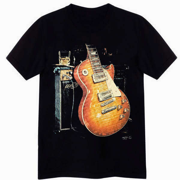 Wiskey Guitar - Black T-shirt-High Definition (TS0158S)