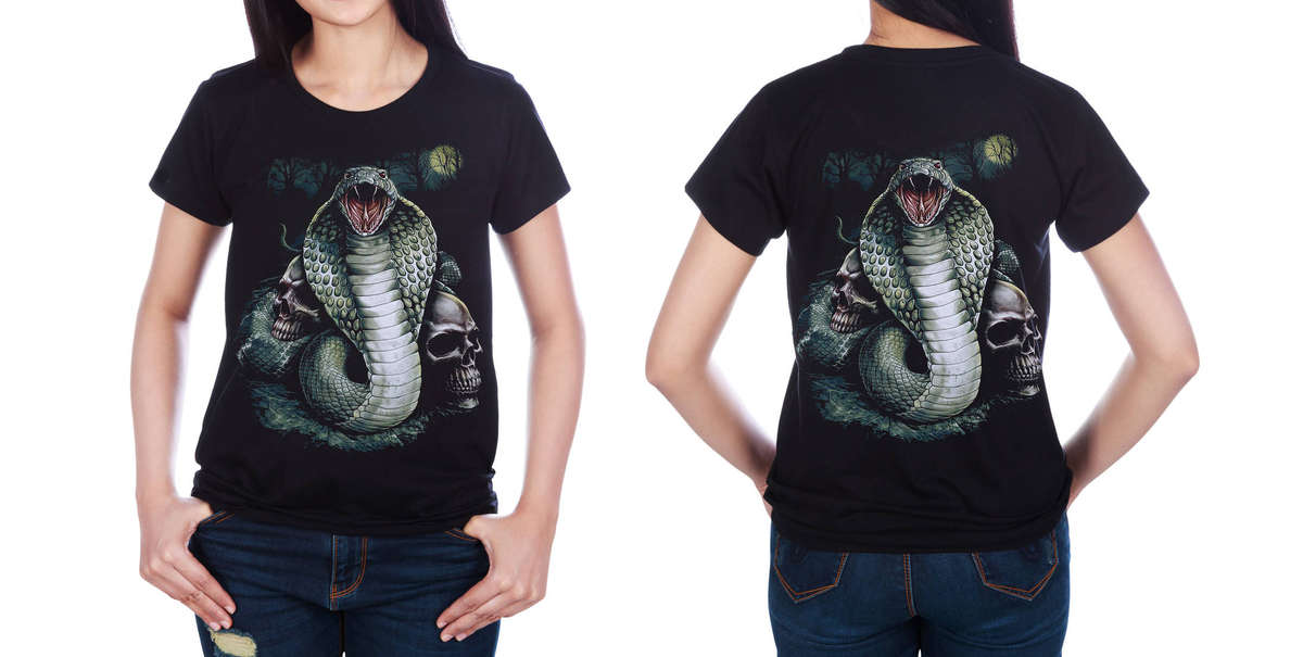 Cobra Skull - Black T-Shirt - High Definition (TS0053S)