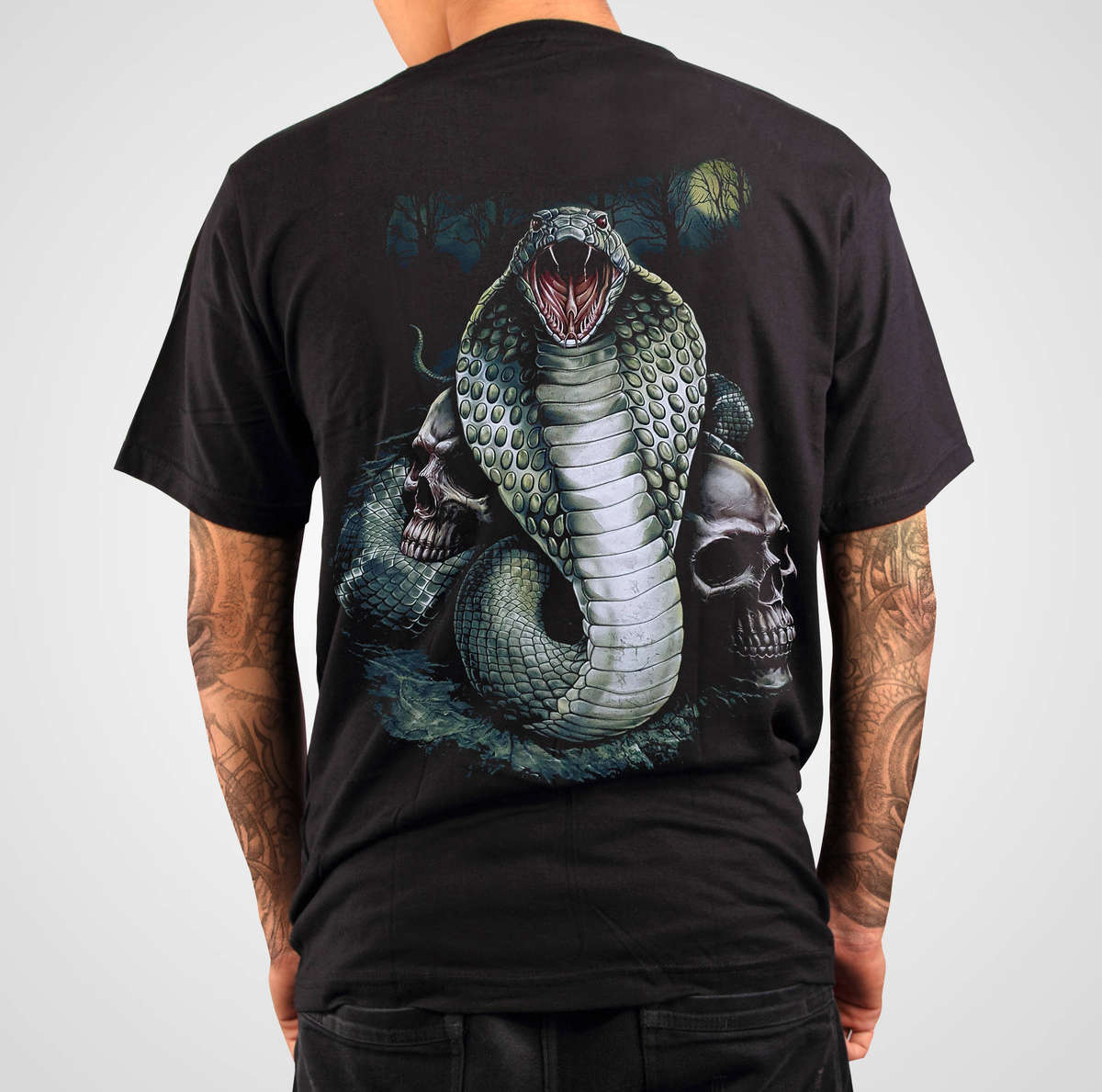 Cobra Skull - Black T-Shirt - High Definition (TS0053S)