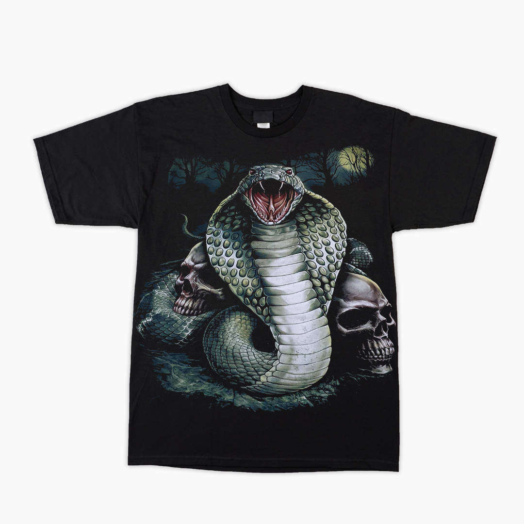 Cobra Skull - Black T-Shirt - High Definition (TS0053S)