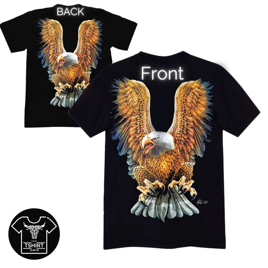 Eagle - Black T-Shirt - High Definition Glow In The Dark (TS0125M)