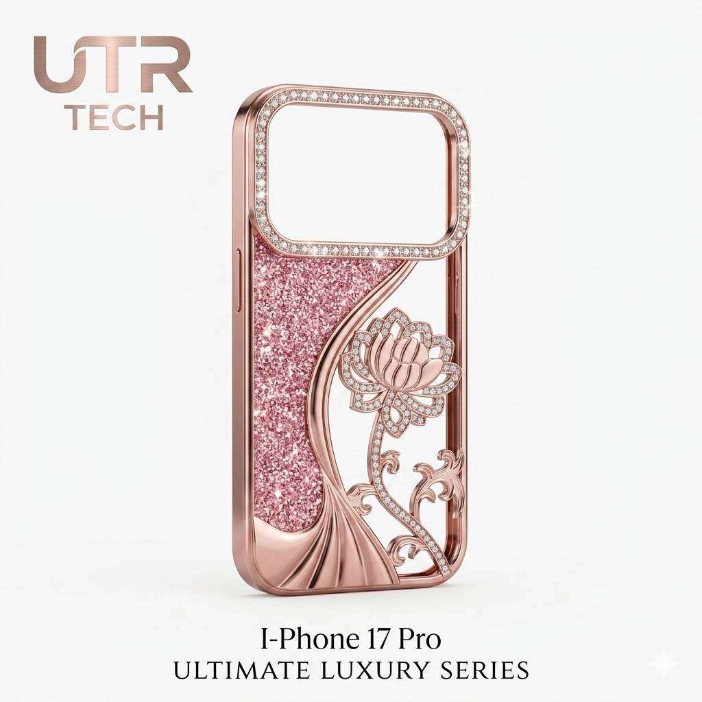 I-PHONE 17 Pro Fancy Glitter Case - PINK