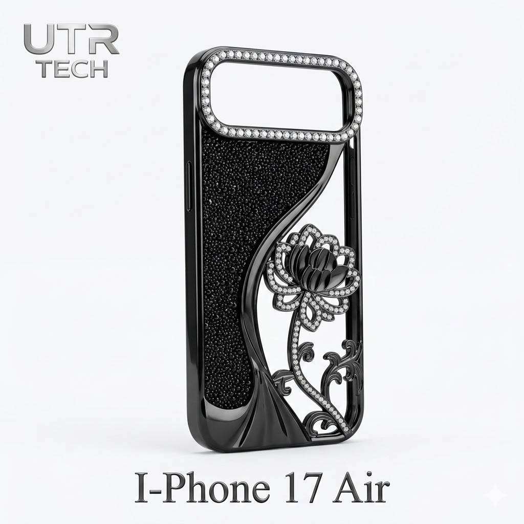 I-PHONE 17 AIR Fancy Glitter Case - BLACK