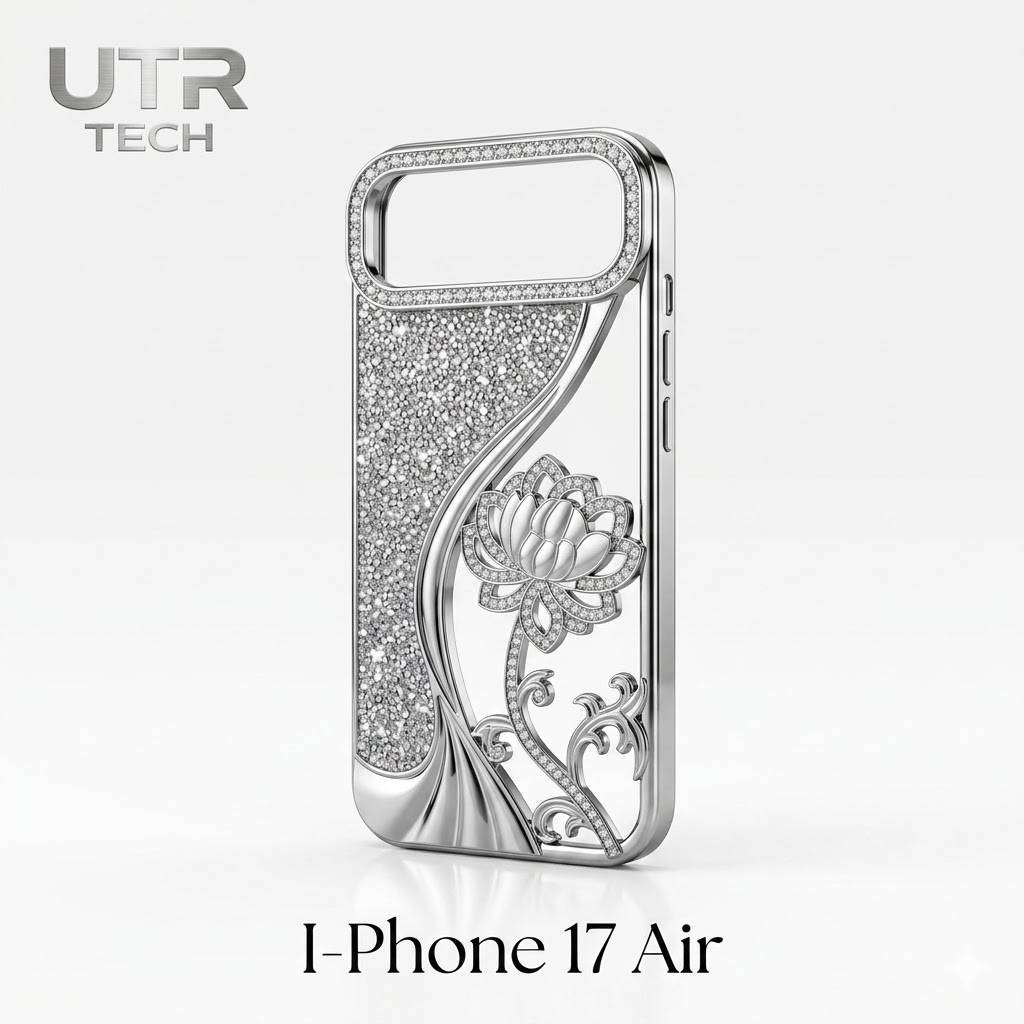 I-PHONE 17 AIR Fancy Glitter Case - SILVER