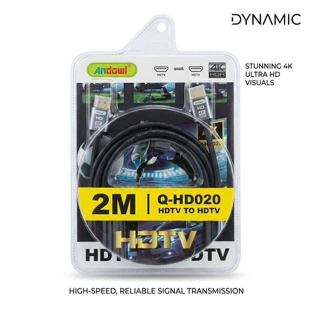 Andowl 4K High Speed HDMI Cable 2 Meter (Q-HD020)