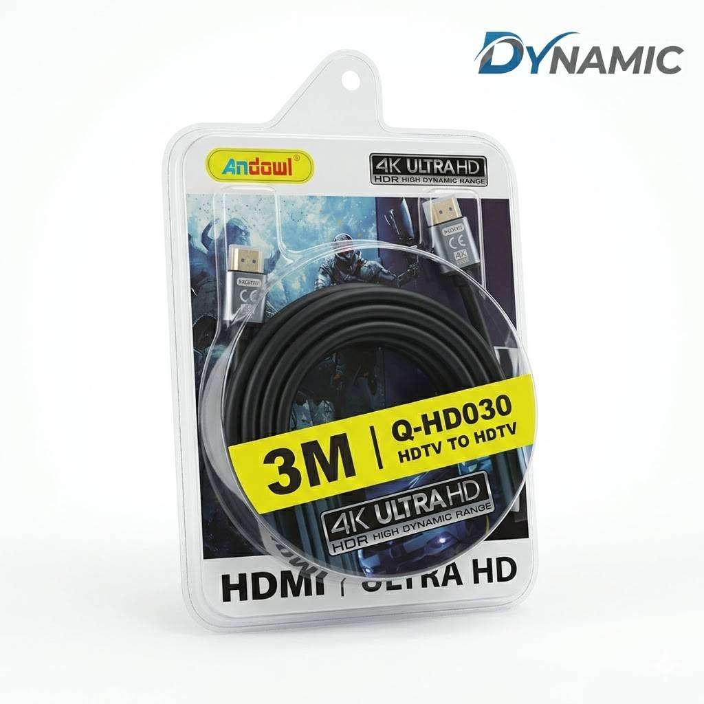 Andowl 4K High Speed HDMI Cable 3 Meter (Q-HD030)