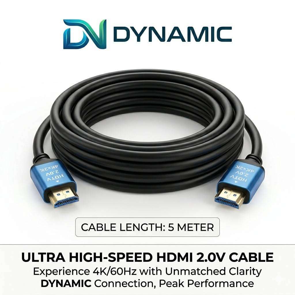 HDMI 2.0 Premium Cable  5 Meter High Speed 4K Ultra HD HDMI to HDMI Cable