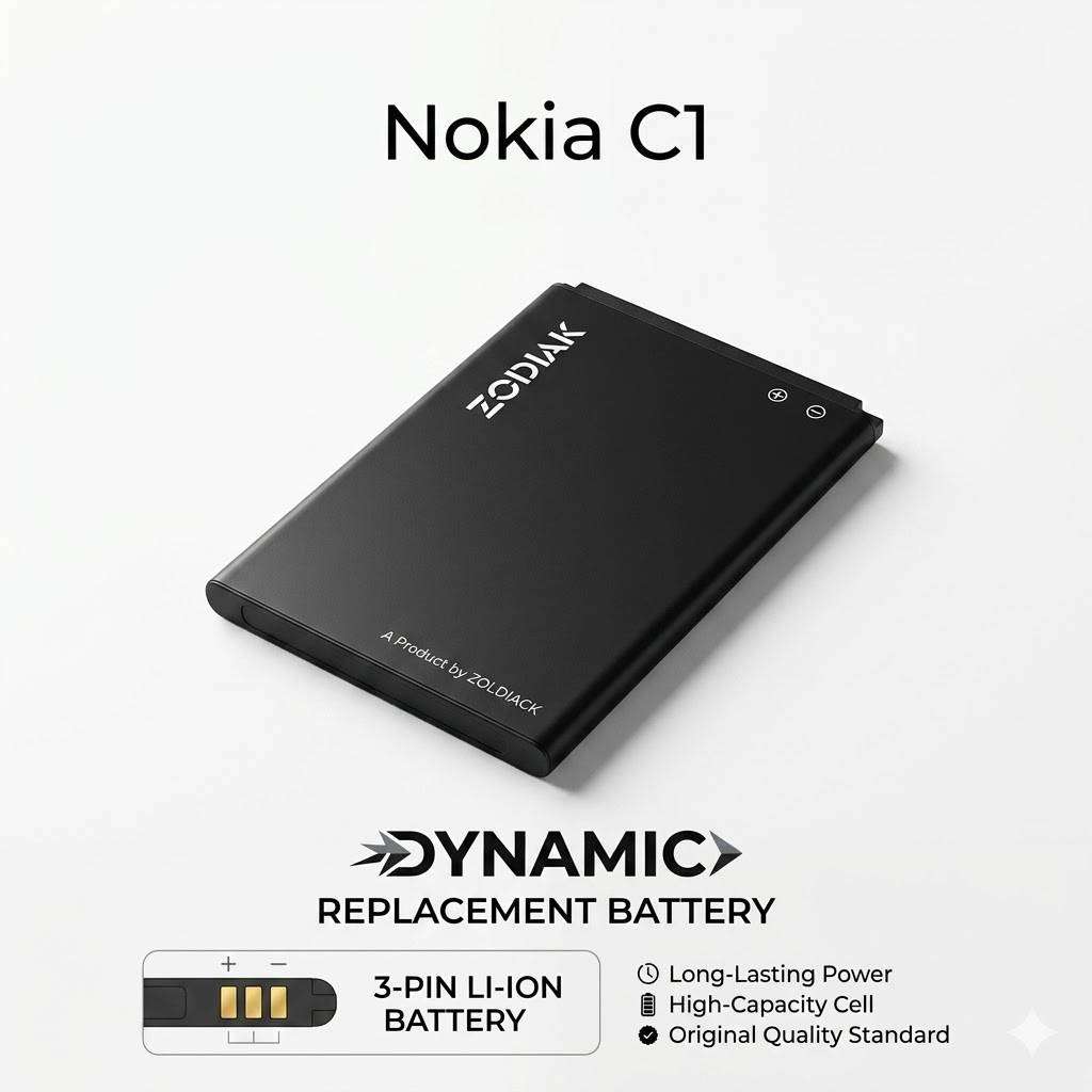 ZODIAK Replacement Battery for Nokia C1  Premium Quality