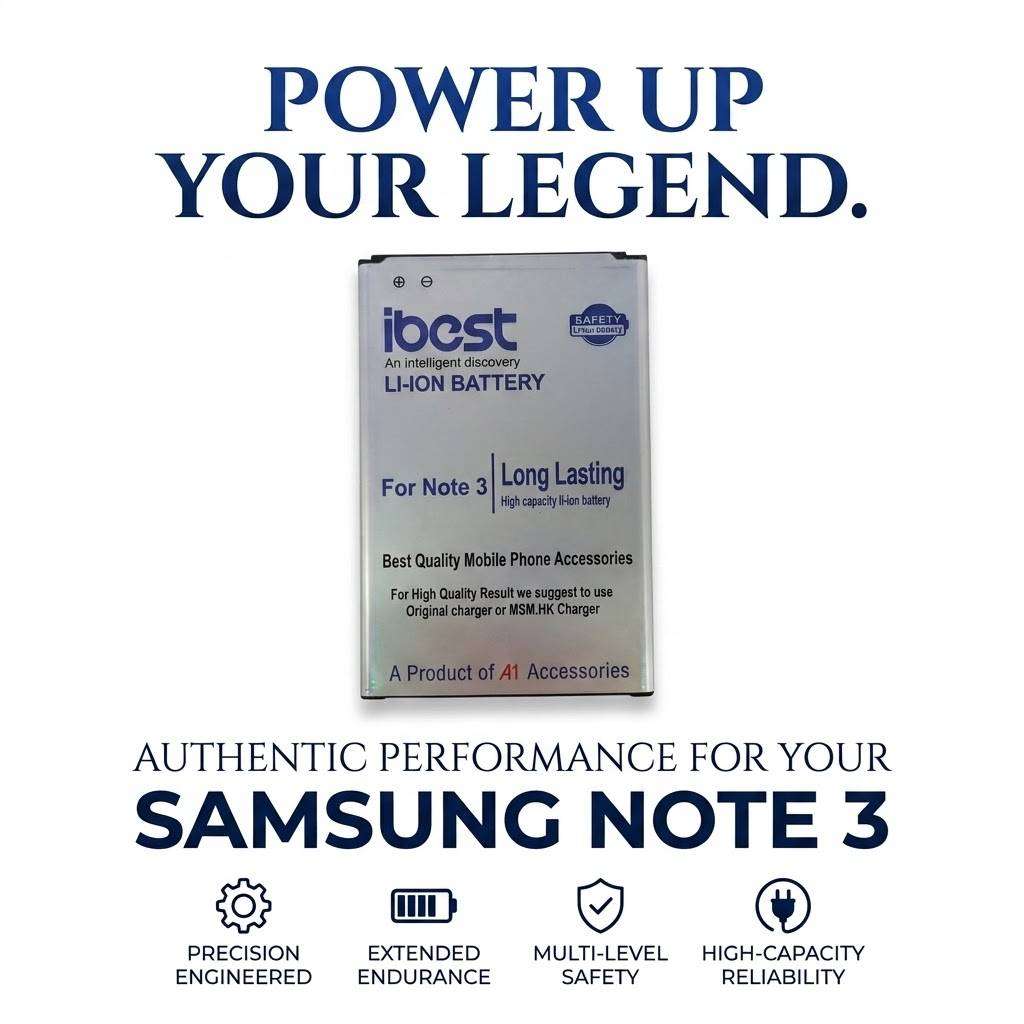iBest Replacement Battery for Samsung Galaxy Note 3  Premium Quality