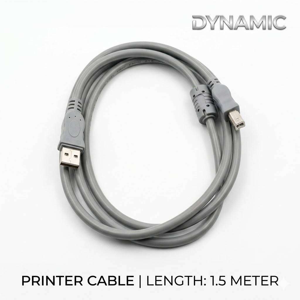 USB Printer Cable  1.5 Meter | USB A to B High-Speed Data Cable