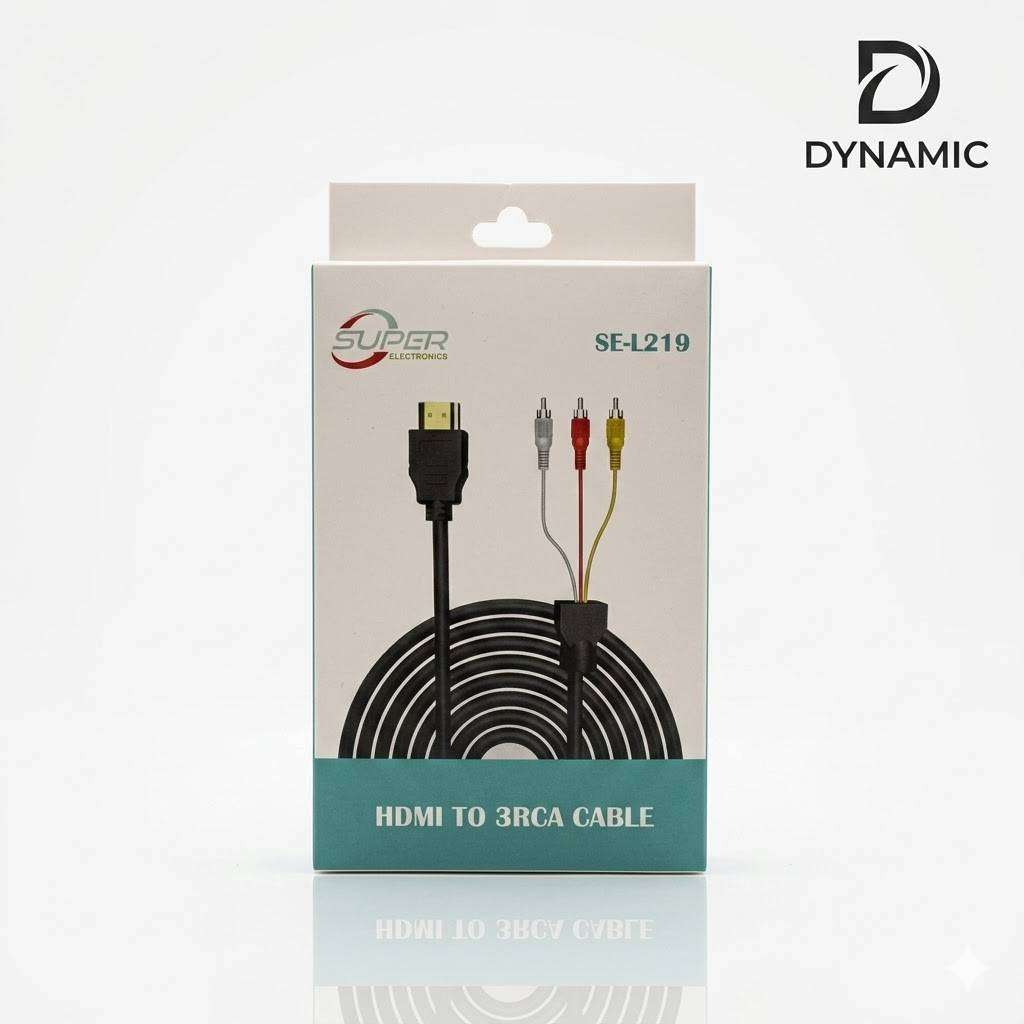 HDMI To 3RCA Video Audio Cable 1.5M [SE-L219]