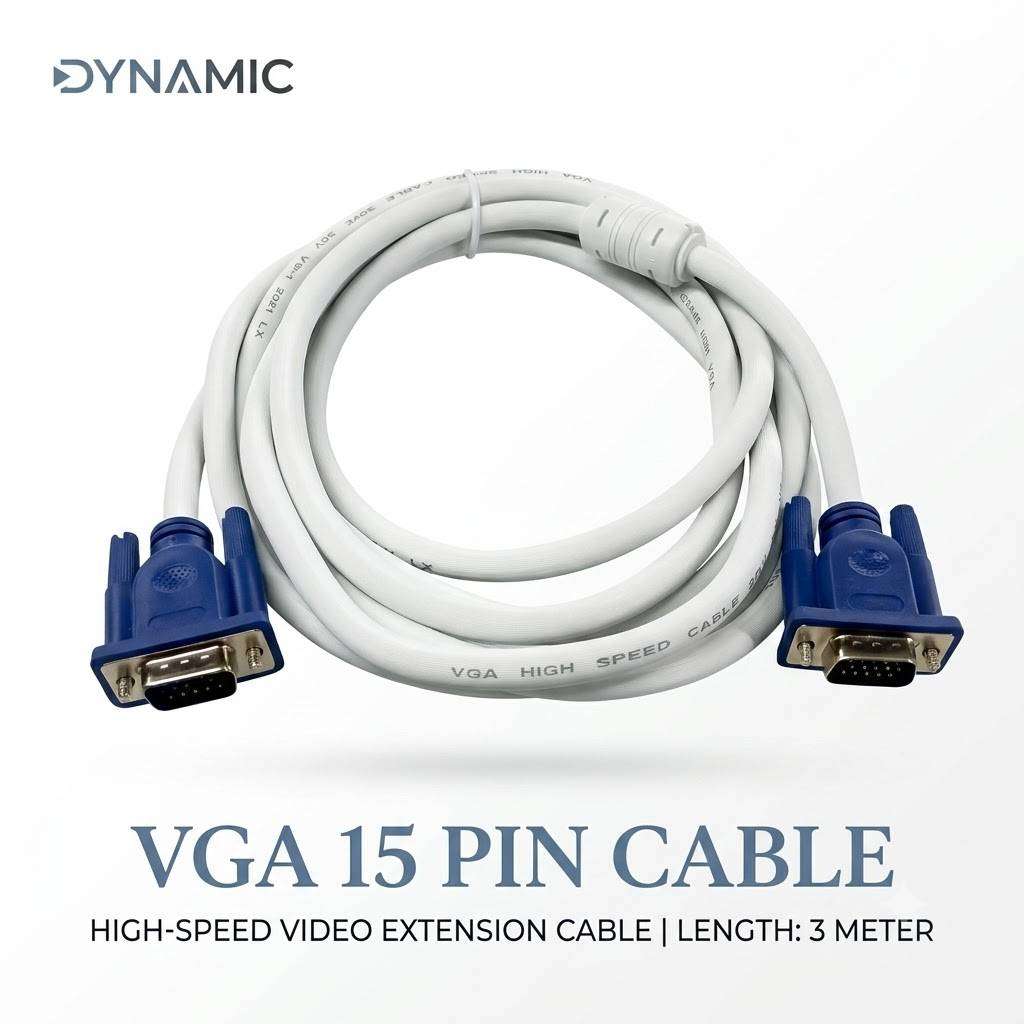 VGA Cable Male to Male 3 Meter