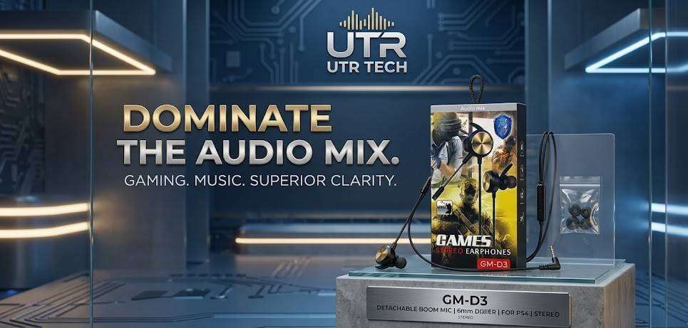 Gaming Stereo Earphones  Deep Bass HD Sound [GM-D3]