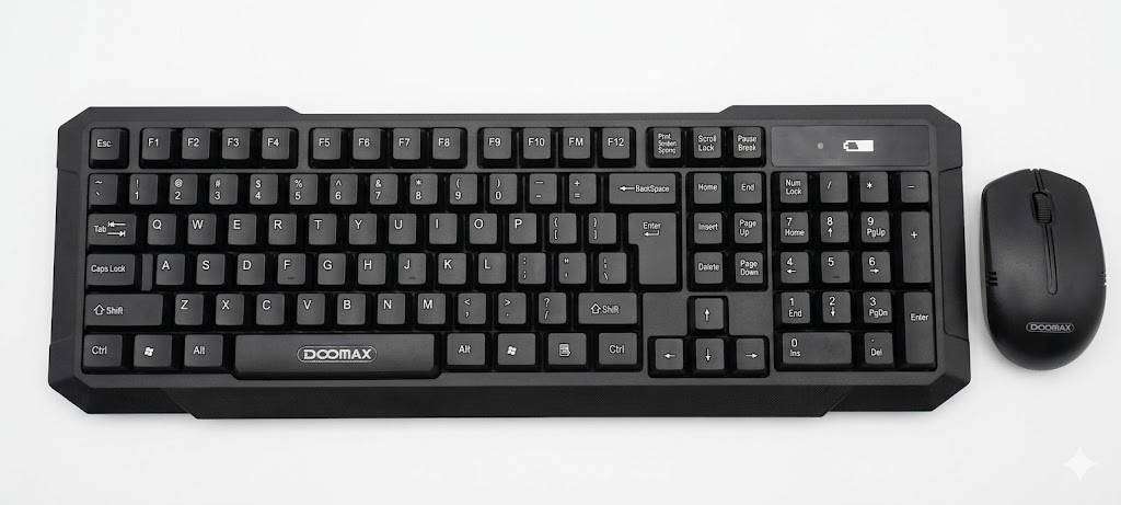DOOMAX Wireless Keyboard and Mouse Combo  USB Office & Home Set