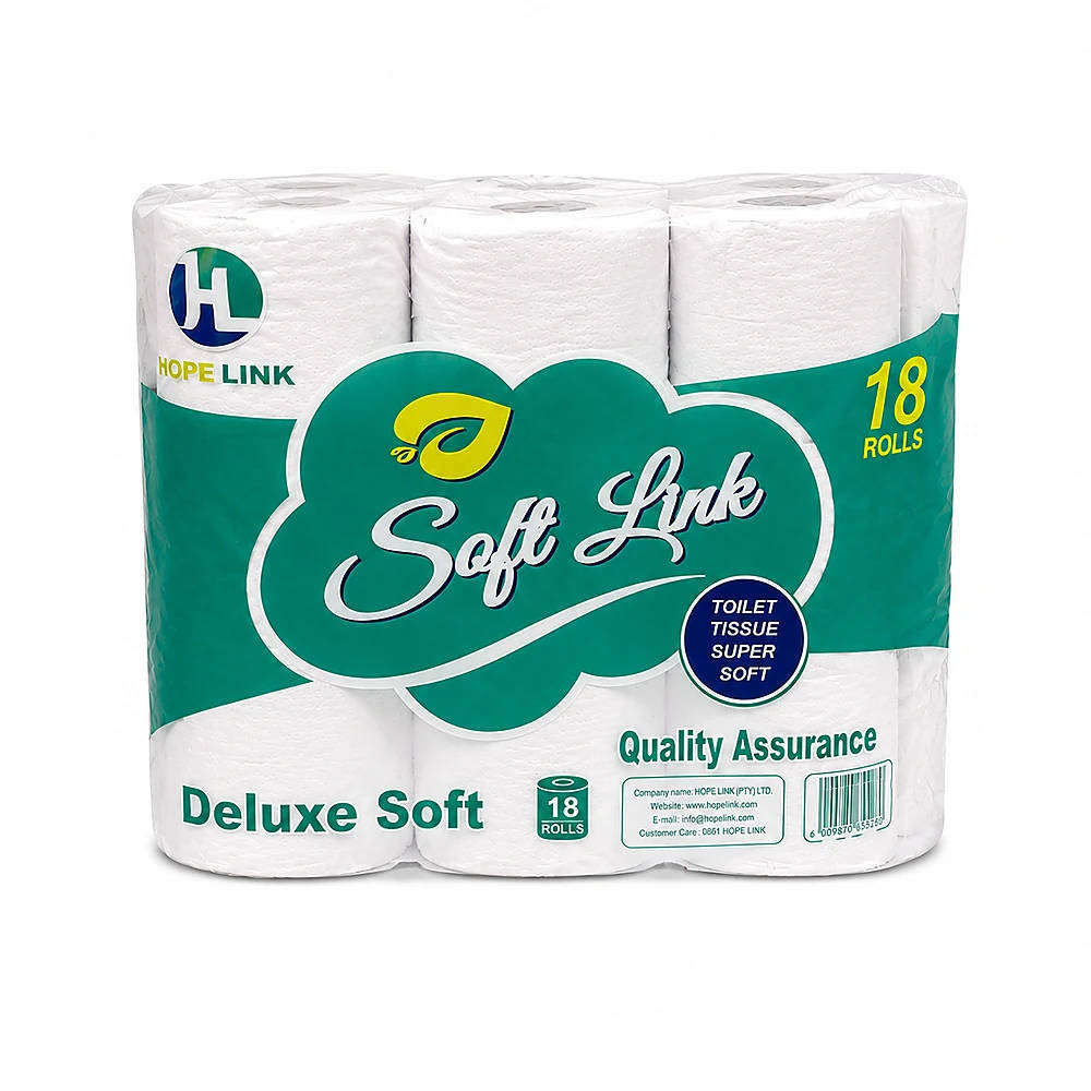 Soft link 2ply toilet paper pack of 18