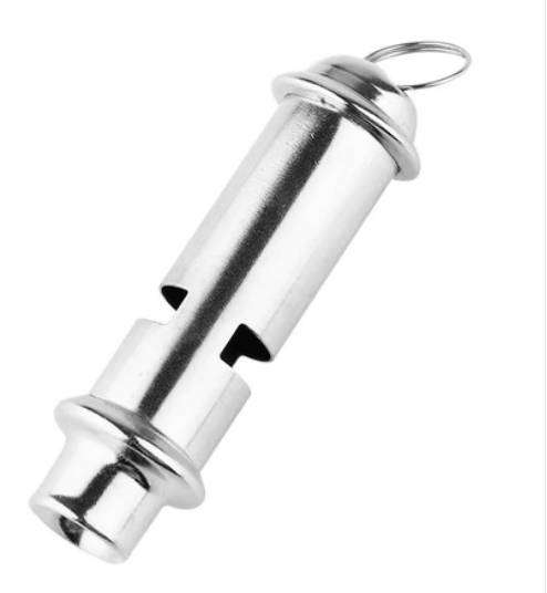 METAL TACTICAL POLICE SCOUTS SECURITY WHISTLE - 3 PACK