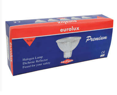 Eurolux Halogen Lamps  50W -  10 Pack