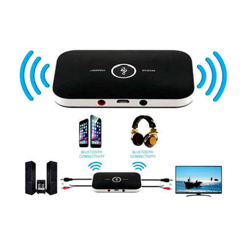 2 in 1 Bluetooth 5.0 Transmitter Audio Adapter 3.5mm Audio Player for TV / Home Stereo /Smartphone