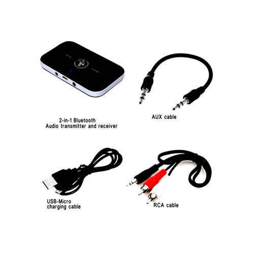 2 in 1 Bluetooth 5.0 Transmitter Audio Adapter 3.5mm Audio Player for TV / Home Stereo /Smartphone