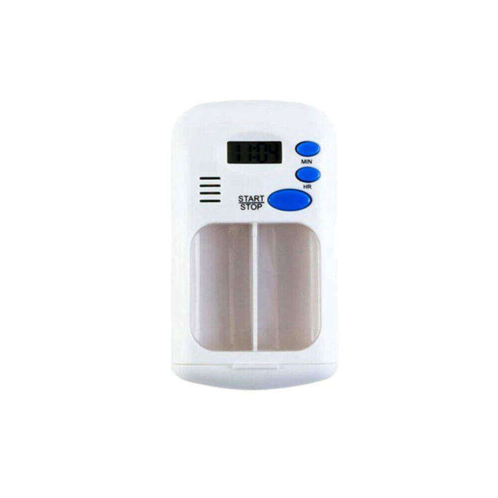 Mini Portable Daily Medicine Kit With Digital Alarm Clock Reminder
