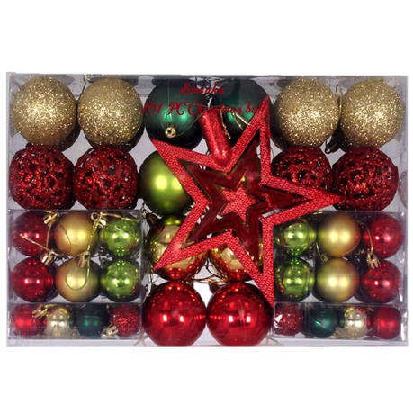 Smonks 101PCs Five-Pointed Star Set Box (Gold Red Dark Green)