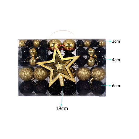 Smonks 101PCs five-pointed star set box (Black Gold)