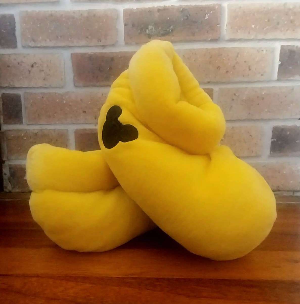 Disney Mickey Mouse Yellow Shoes Feet Slippers