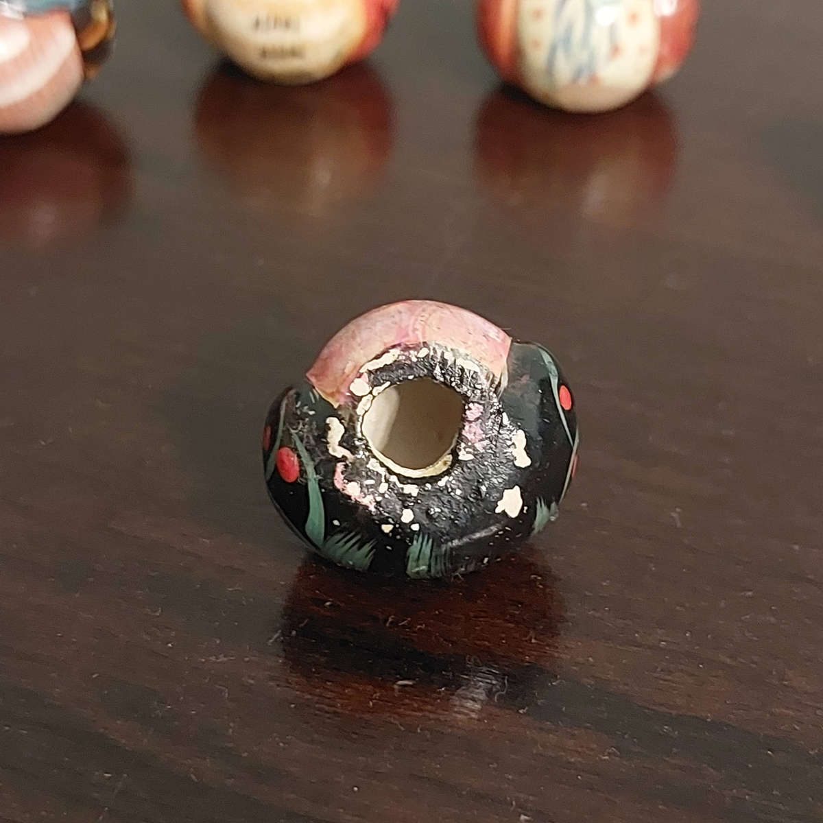 Miniature Ceramic Hand Painted Owls ×6