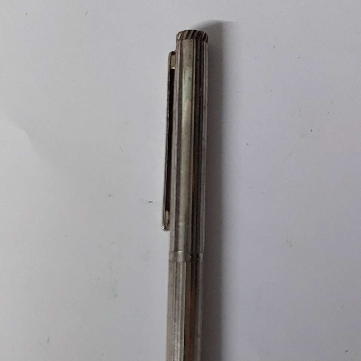 Alfred Dunhill Gemline Platinum Plated Line Roller Ball Pen - Fair Condition