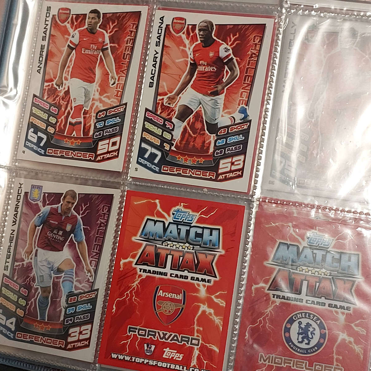 Topps Match Attax Football cards collection