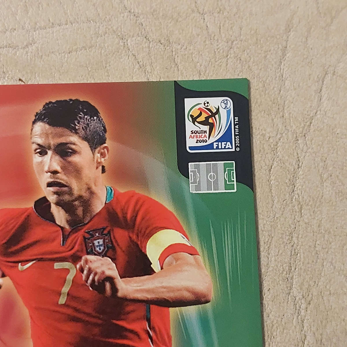 Christians Ronaldo 2010 Panini Fifa World Cup trading card