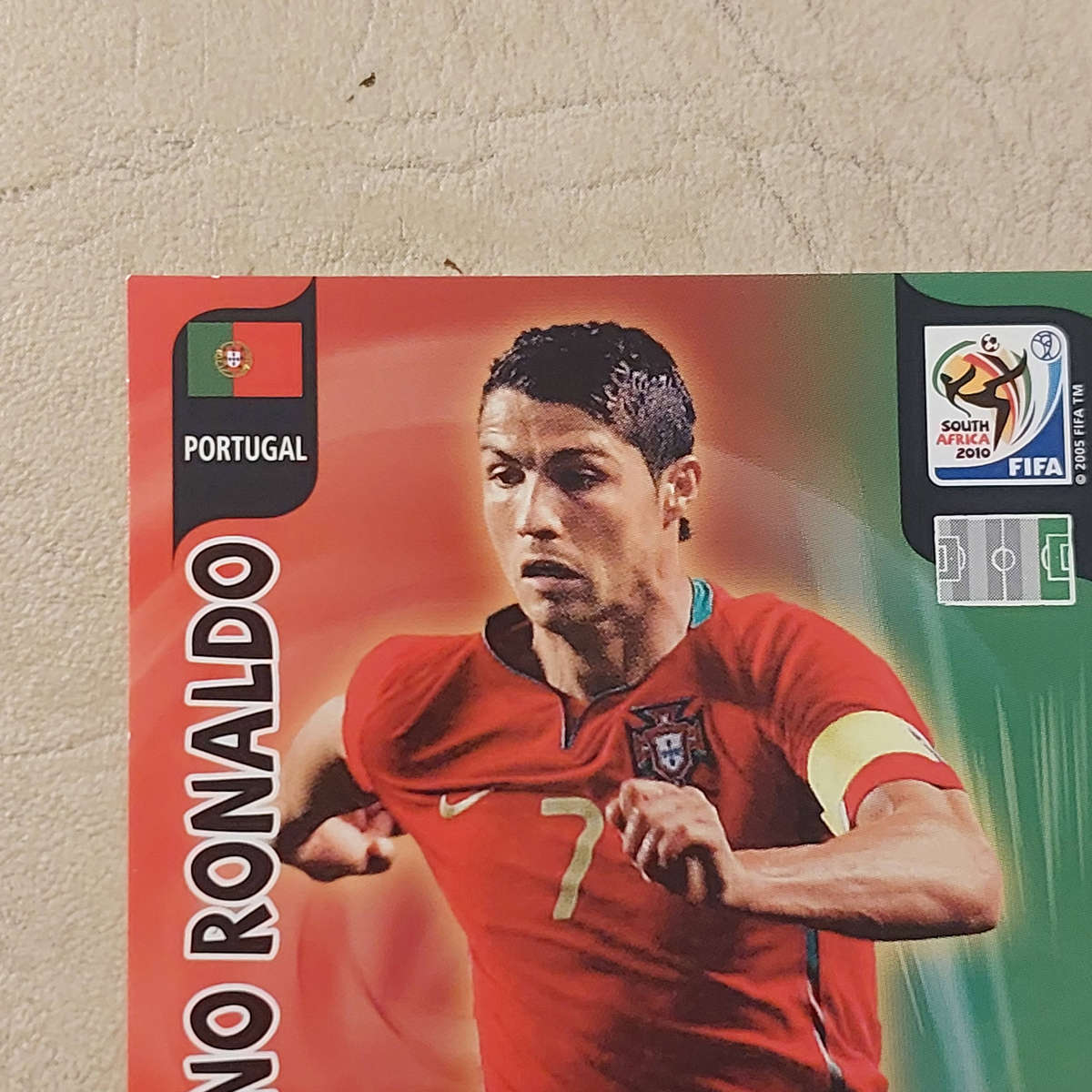 Christians Ronaldo 2010 Panini Fifa World Cup trading card
