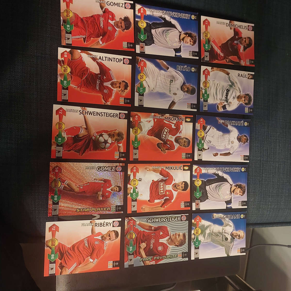 Panini UEFA Champions League Super Striker  2009 2010 Trading Cards