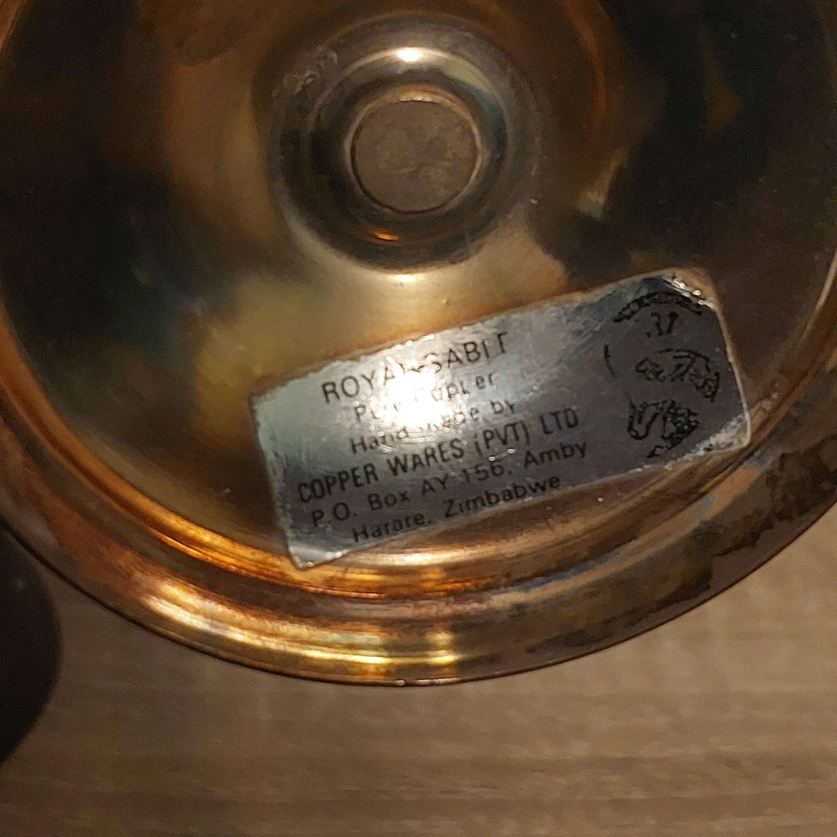 Royal Sable Copperware Candle Holders x4