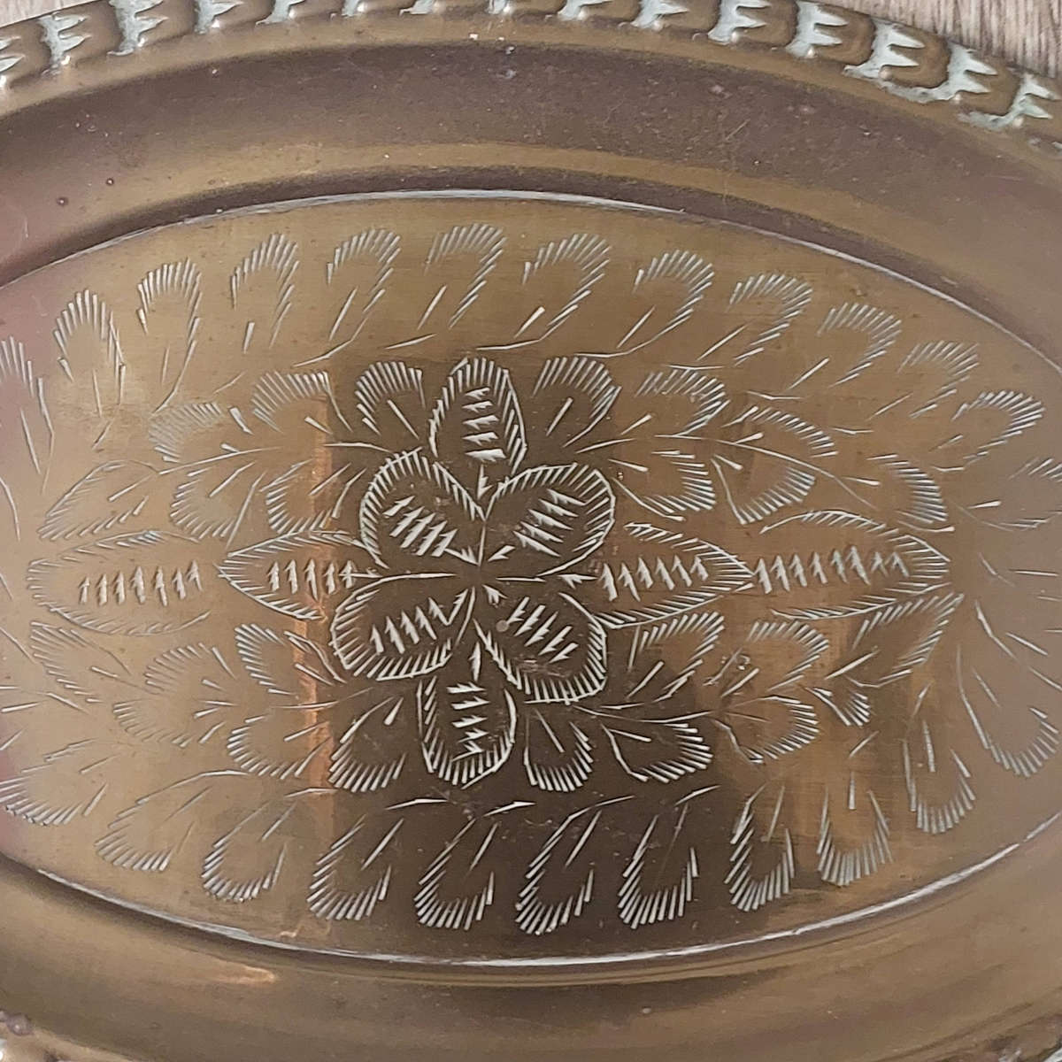 Vintage Brass Trays (16.5cm x 25cm)