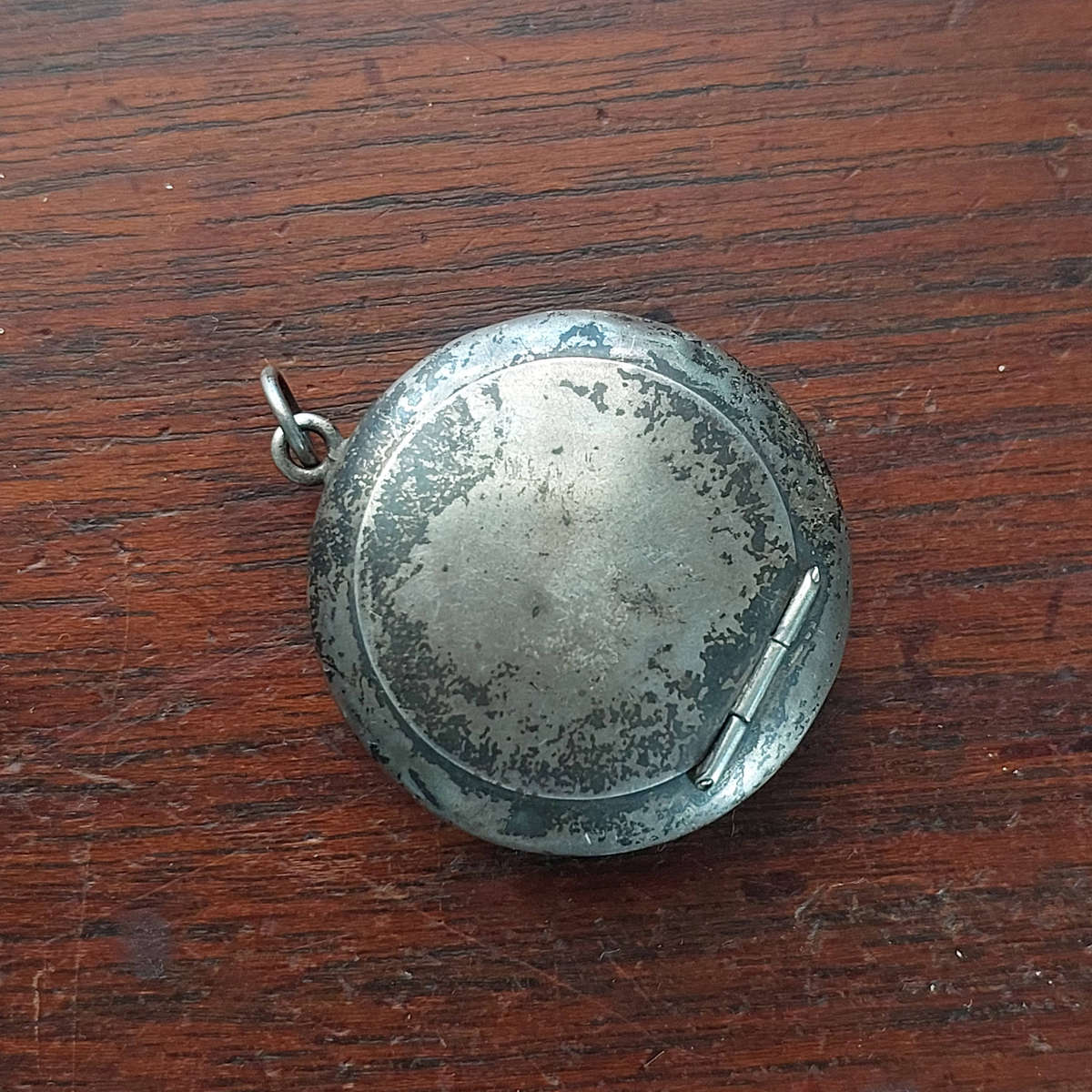 Antique Silver Compact with mirror