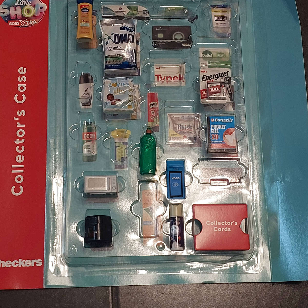 Checkers Little Shop Collectors Case INCOMPLETE