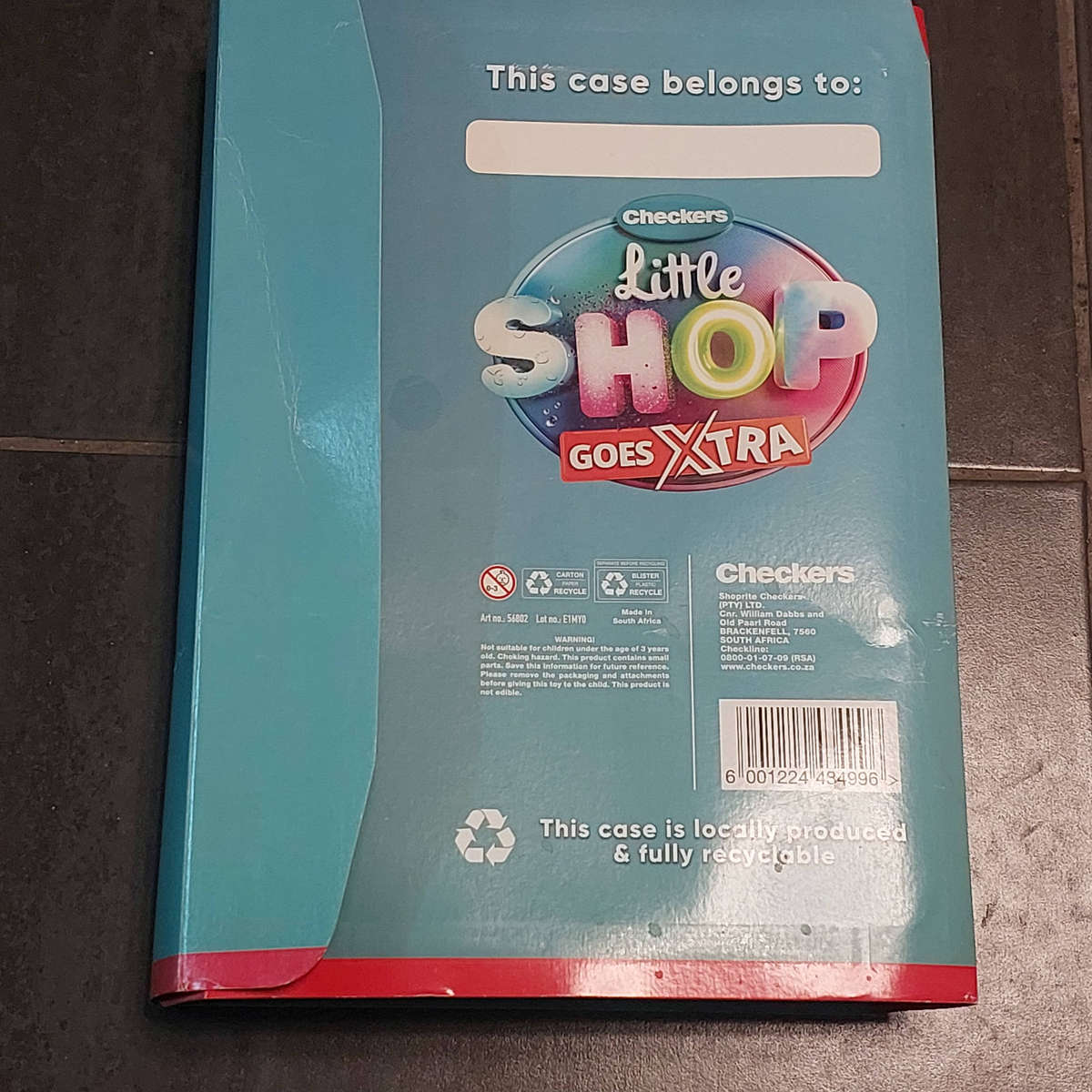 Checkers Little Shop Collectors Case INCOMPLETE