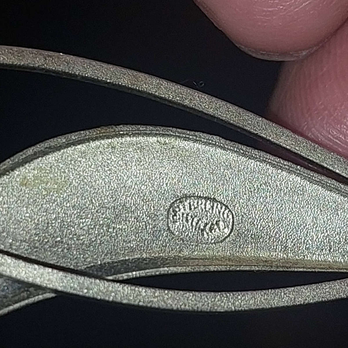 Vintage Silver Leaf Brooch