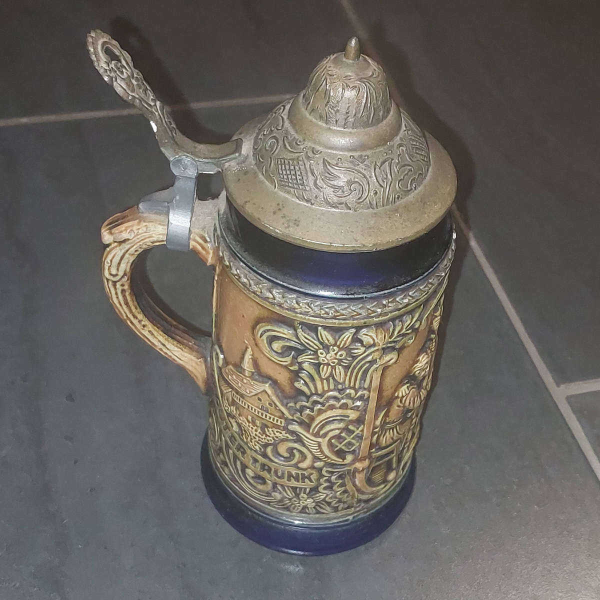 Vintage Gerz West Germany Lidded Stein