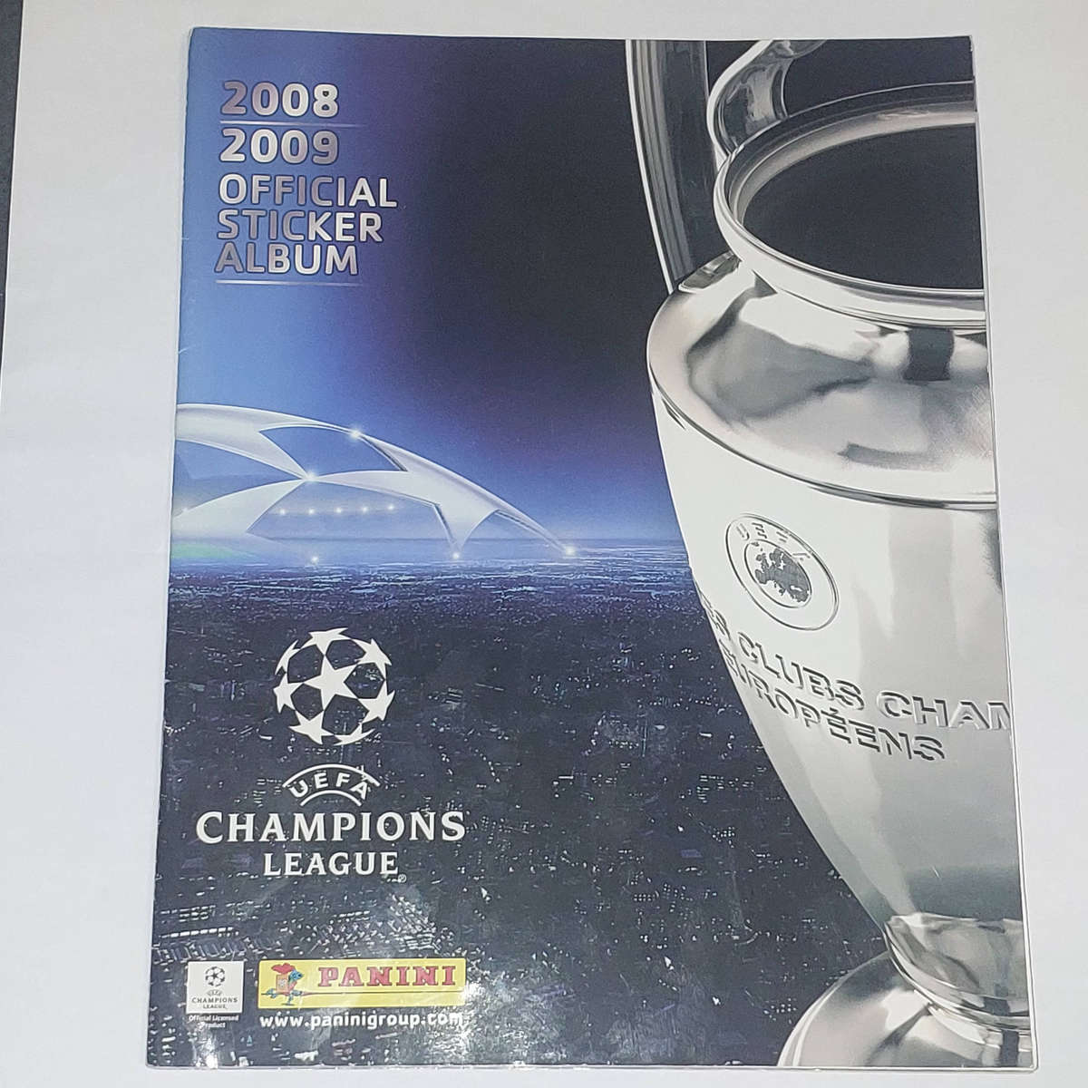 Panini UEFA Champions League 2008 2009 sticker album INCOMPLETE