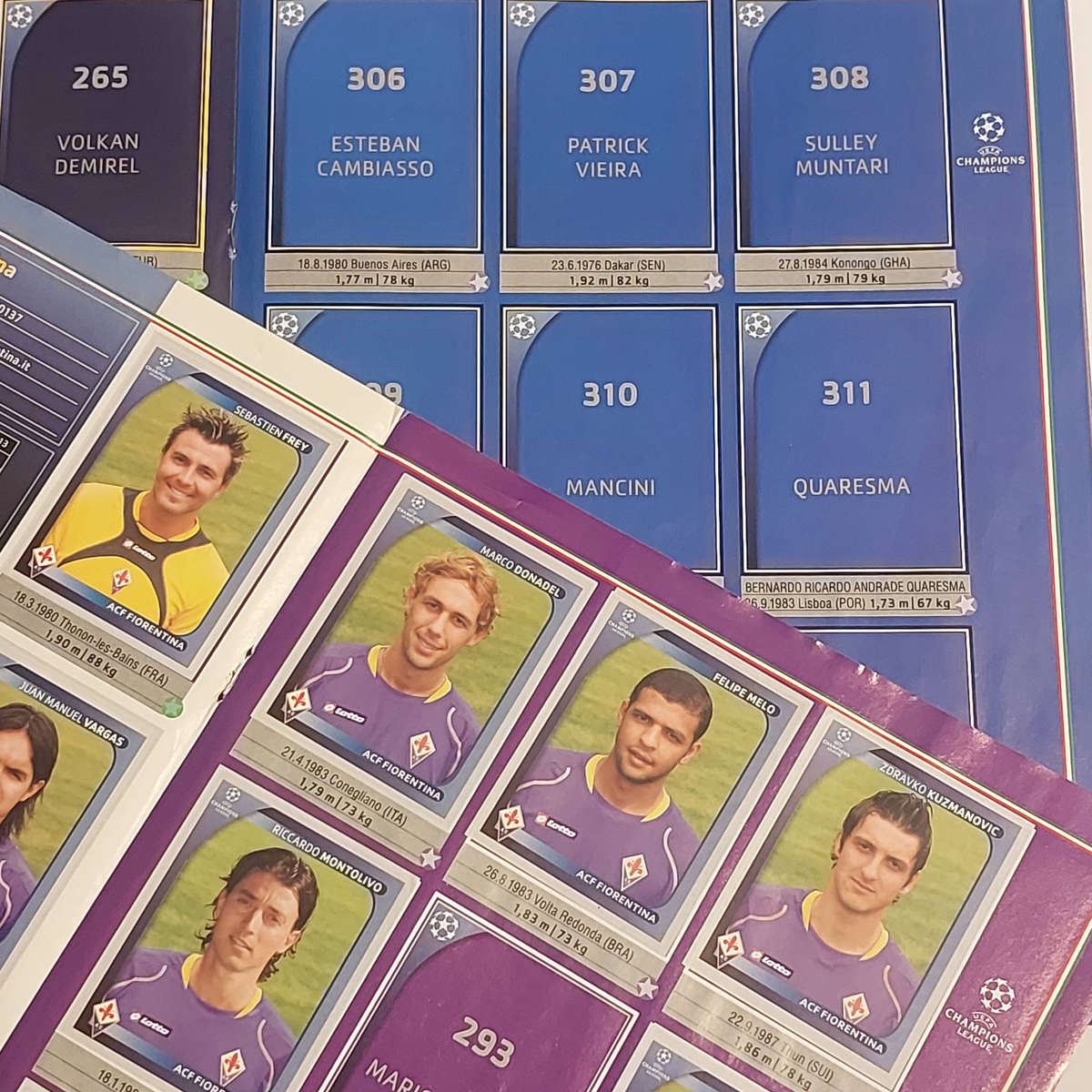 Panini UEFA Champions League 2008 2009 sticker album INCOMPLETE