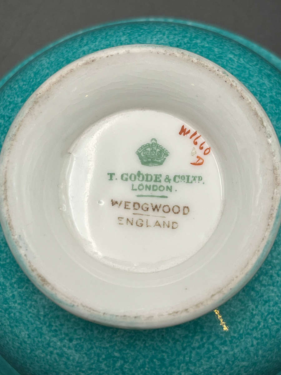 Wedgewood Tea Trio - Turquoise and yellow