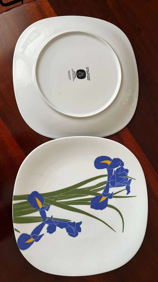 Vintage Block Langenthal "Floral Portraits" Dinner Plates (Set of 2)