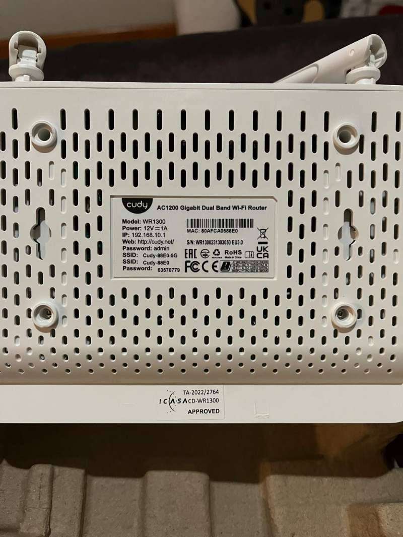 Cudy WR1300 AC1200 Gigabit Dual-Band Wi-Fi Router