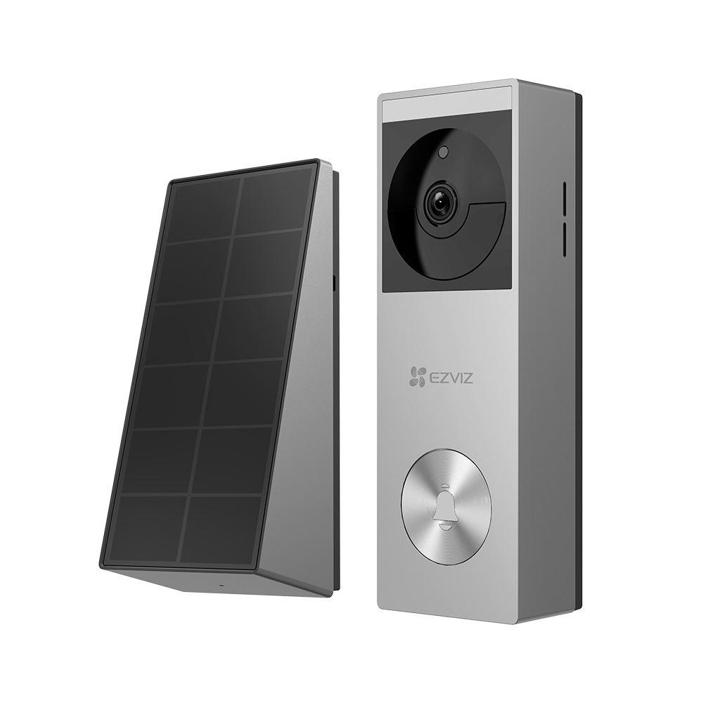 EZVIZ HP3 Pro 2K Battery-Powered Video Doorbell with Solar Panel