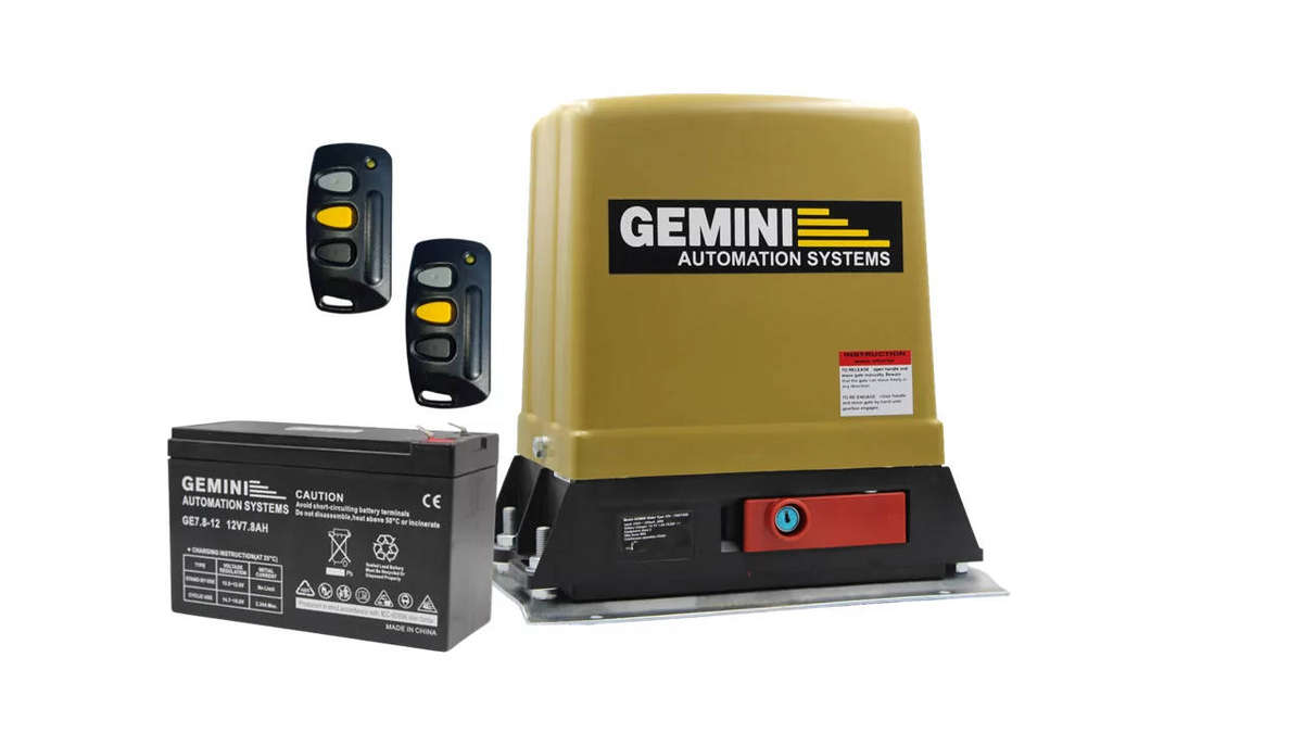 GEMINI Slider 7AH  500 Sliding Gate Operator Full Kit