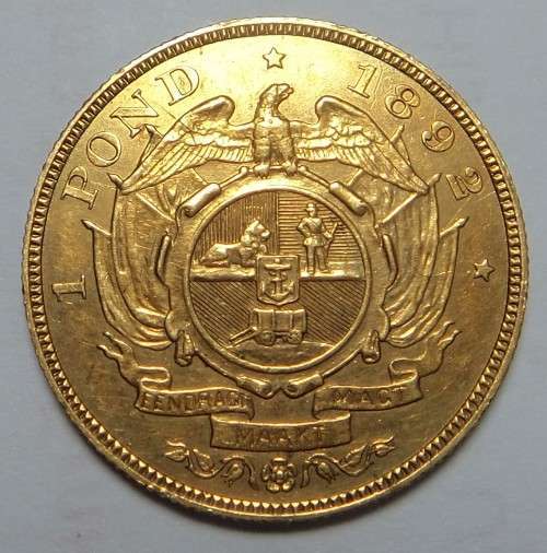 Paul Kruger ZAR: Gold Pond of 1892 (Double Shaft)