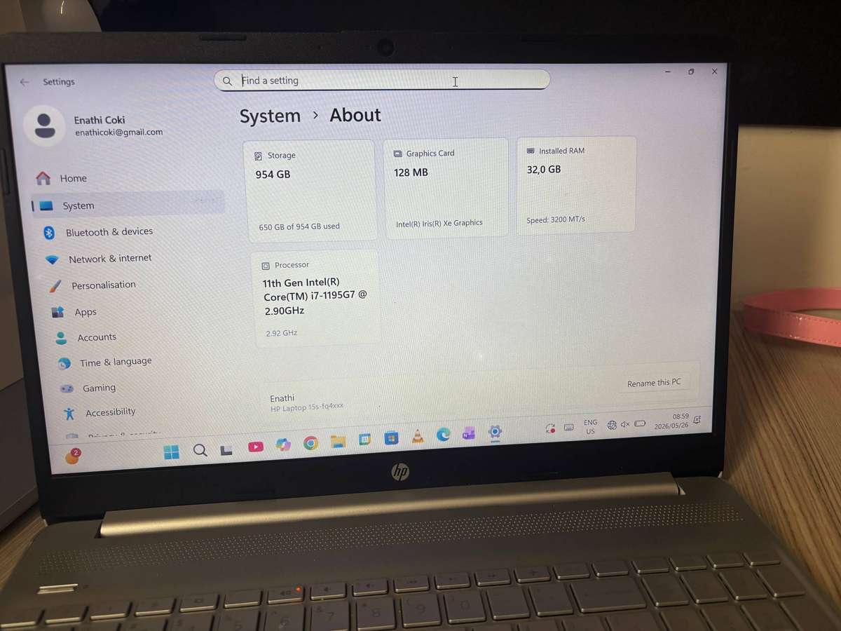 HP 15s Max Spec  i7 | 32GB | 1TB SSD | Pretoria