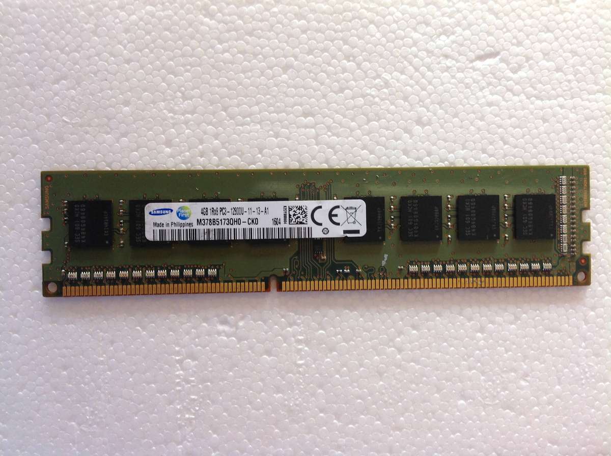 4GB 1Rx8 PC3 - 12800U-11-13-A1 SECONDHAND PC RAMS